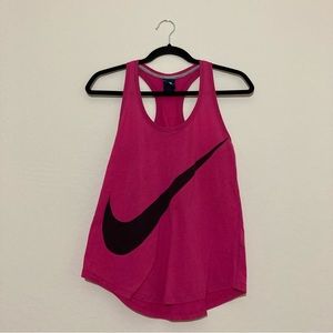 Nike pink racerback tank top